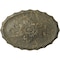Ekena Millwork Oxford Ceiling Medallion, Hand-Painted Witch Hazel Crackle, 16 7/8"W x 11 3/4"H x 1 1/2"P CM16OXWHC - alternate 1
